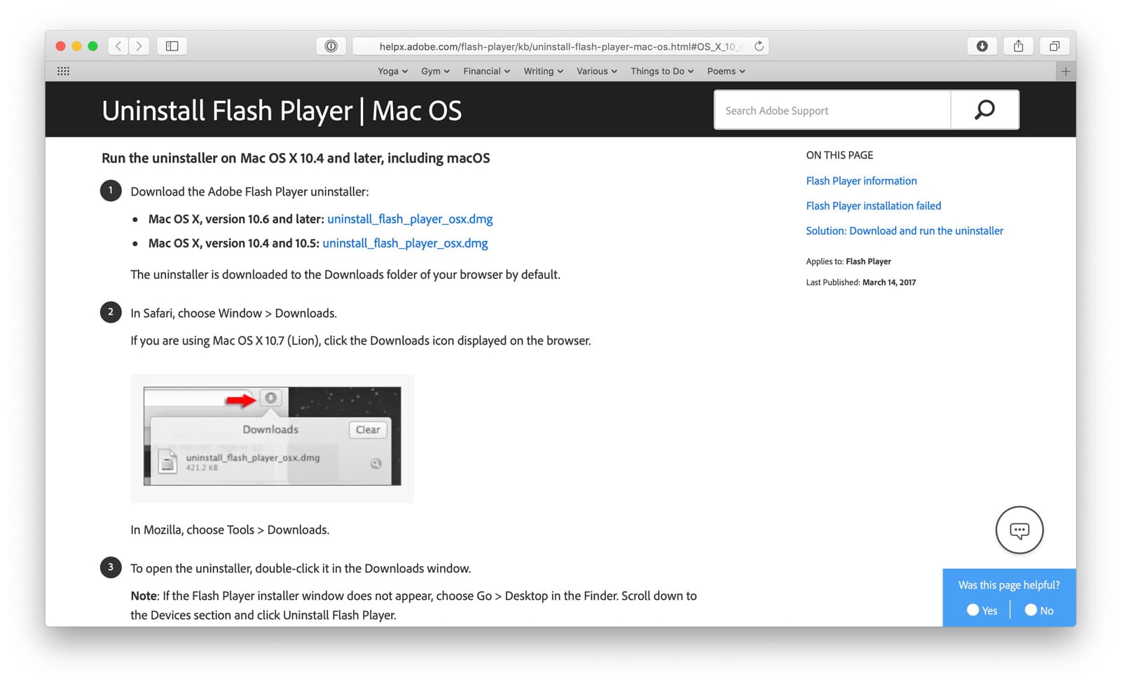 flash player for mac os 10